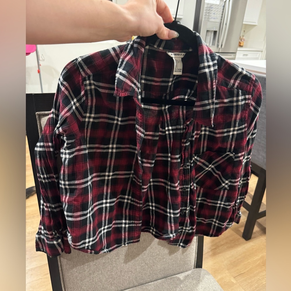 Forever 21 cropped flannel